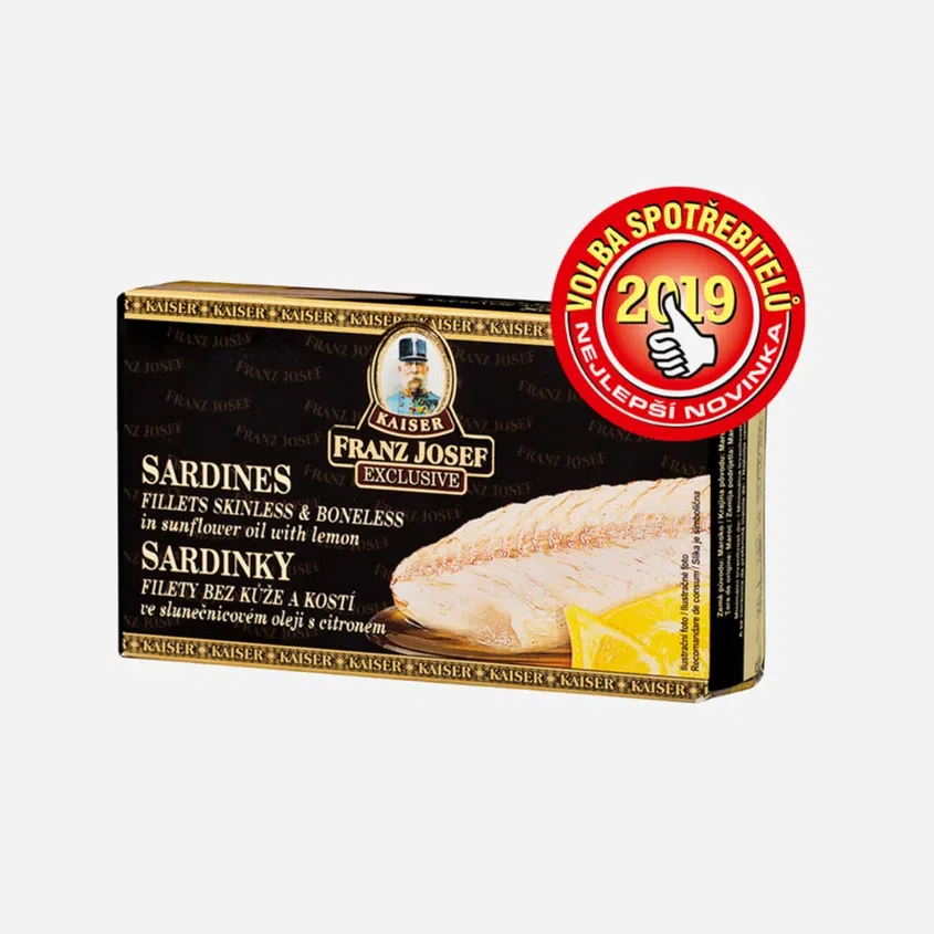 Sardinky filety ve slunečnicovém oleji s citronem