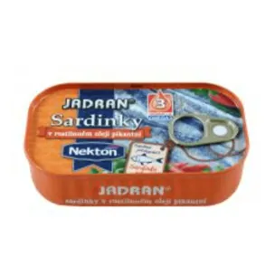 Sardinky v rostlinném oleji pikantní 6 x 125 g