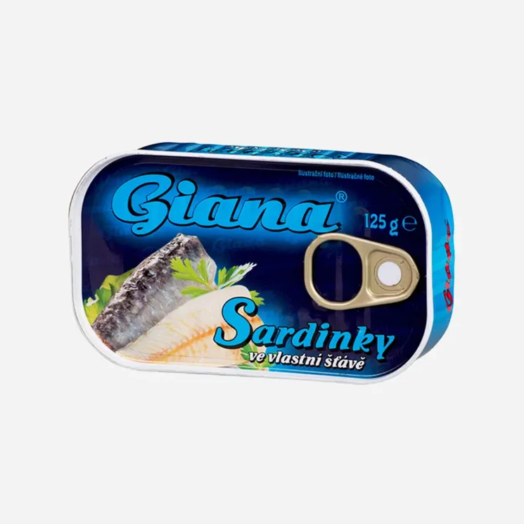 Sardinky ve vlastní štávě 6 x 125 g