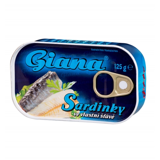 Sardinky ve vlastní štávě
