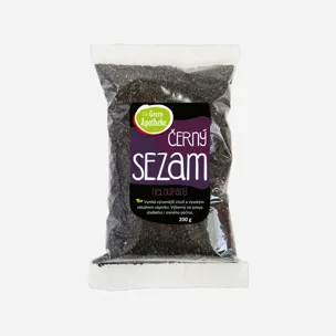 Sezam černý neloupaný 6 x 200 g