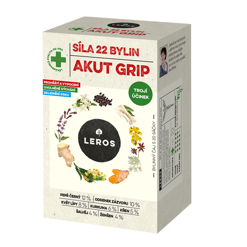 Síla 22 bylin Akut grip