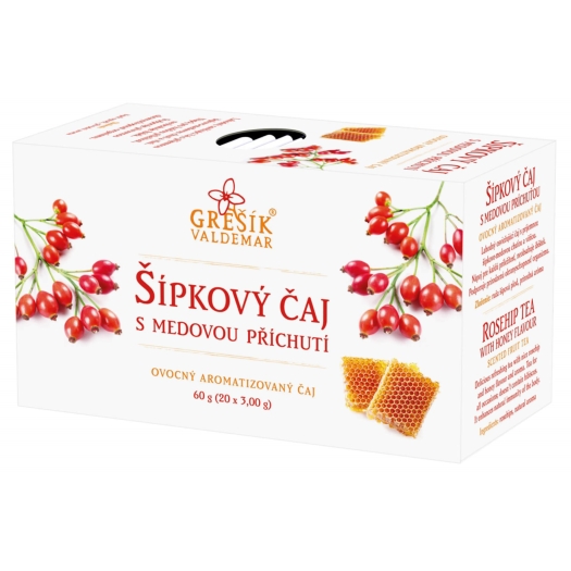 Šípkový čaj s medovou příchutí 20 sáčků
