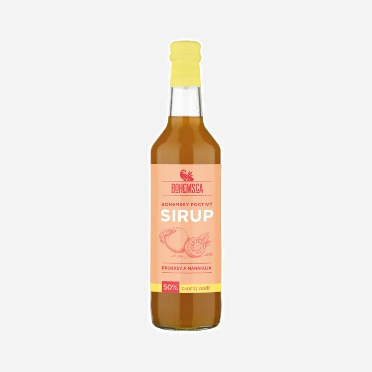 Sirup ovocný broskev a marakuja