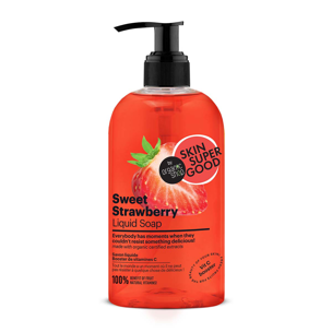 SKIN SUPER GOOD Tekuté mýdlo - Sladká jahoda, 500 ml