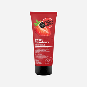 SKIN SUPER GOOD Tělový peeling - Sladká jahoda, 200 ml