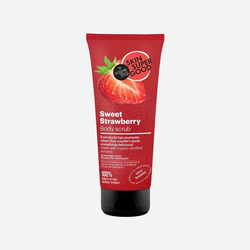 Skin super good Tělový peeling sladká jahoda