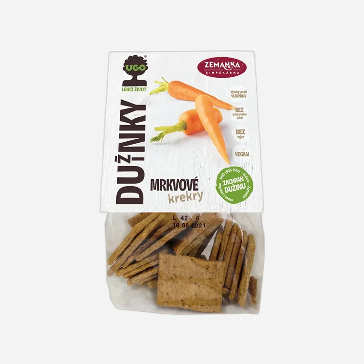 Slané krekry s dužinou z mrkve