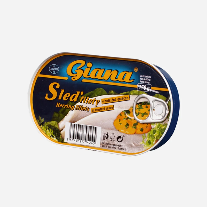 Sleď filety v hořčičné omáčce