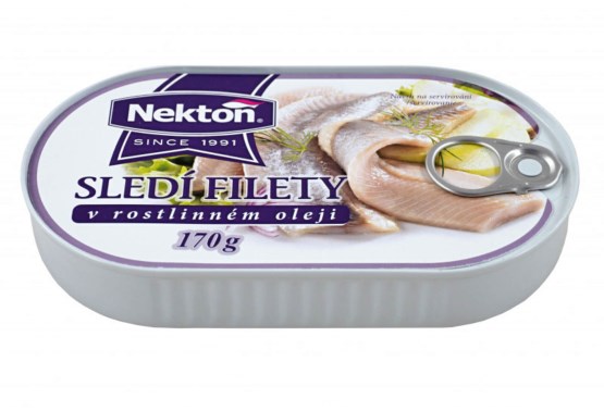Sled filety v rastlinnom oleji