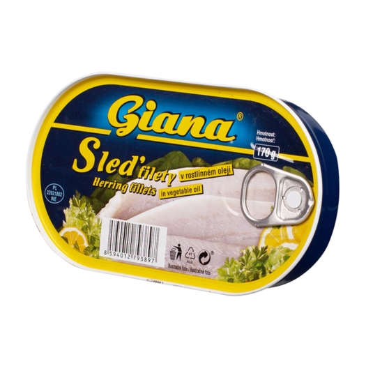 Sleď filety v rostlinném oleji
