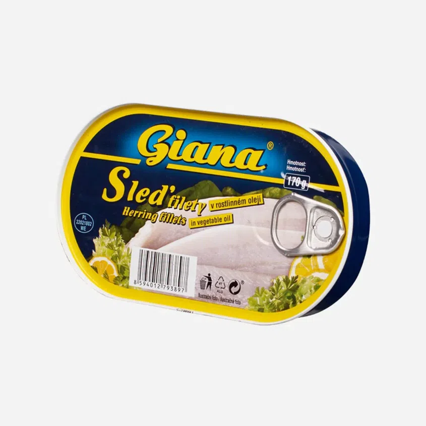 Sleď filety v rostlinném oleji