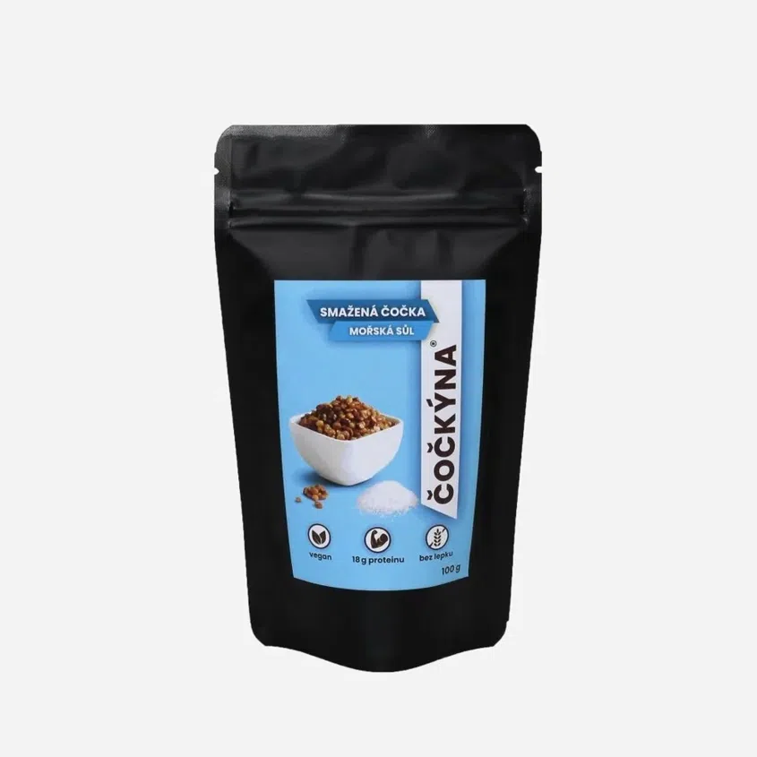 Smažená čočka mořská sůl