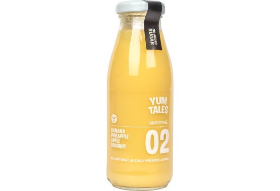 Smoothie banán, ananas a kokos