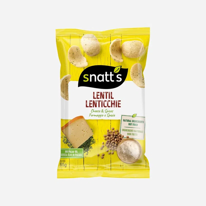 Snack čočkový chips sýr a bylinky