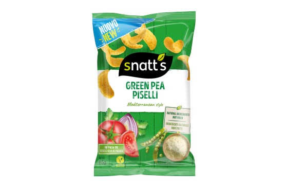 Snack hráškový chips zelenina a koření