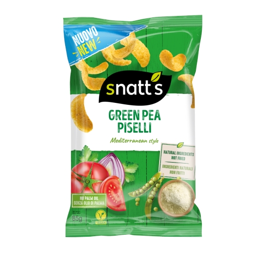 Snack hráškový chips zelenina a koření
