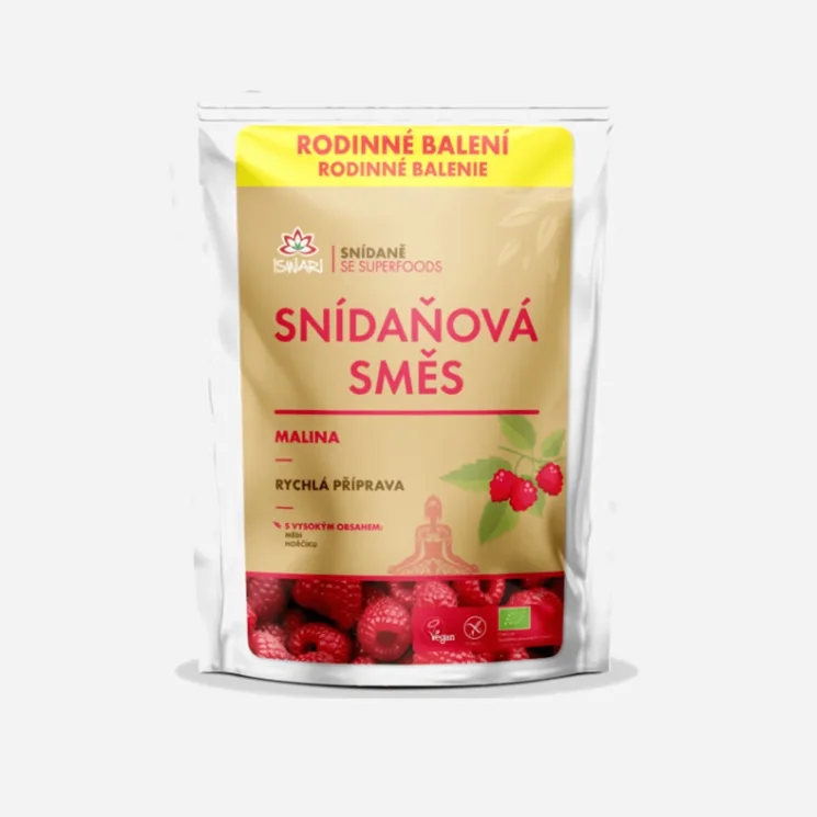 Snídaňová směs malina BIO 6 x 1000 g