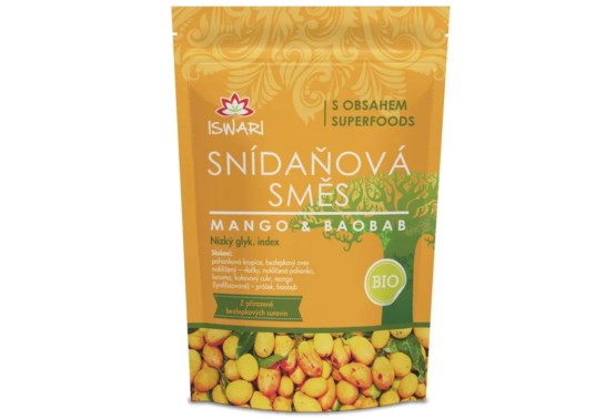 Snídaňová směs mango a baobab  BIO