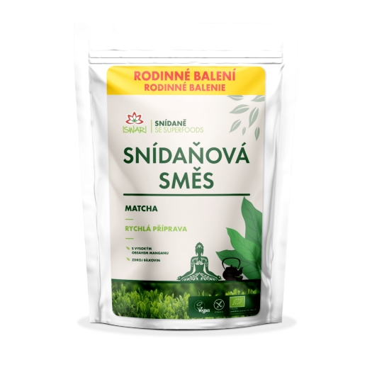 Snídaňová směs matcha BIO