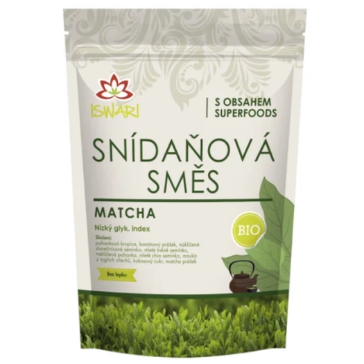 Snídaňová směs matcha BIO