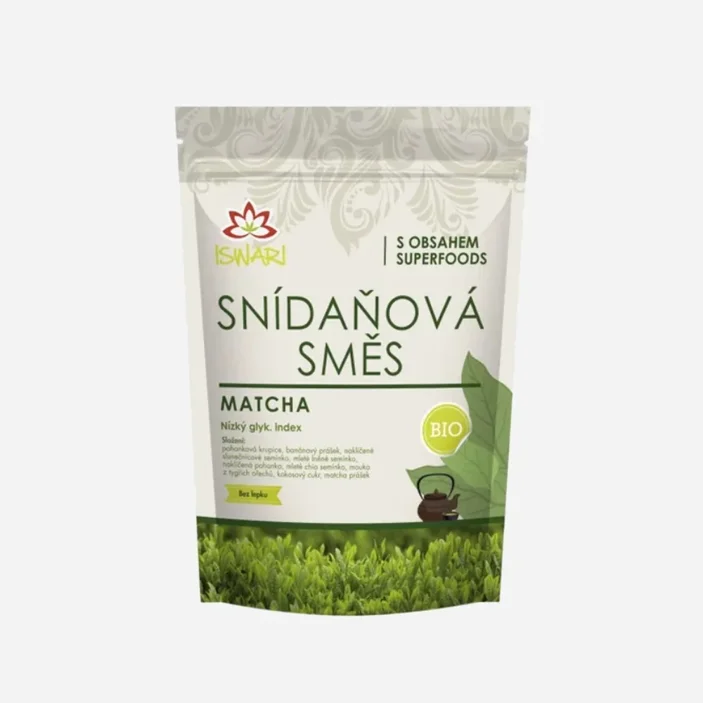 Snídaňová směs matcha BIO