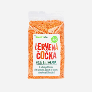 Šošovica červená celá lúpané  BIO