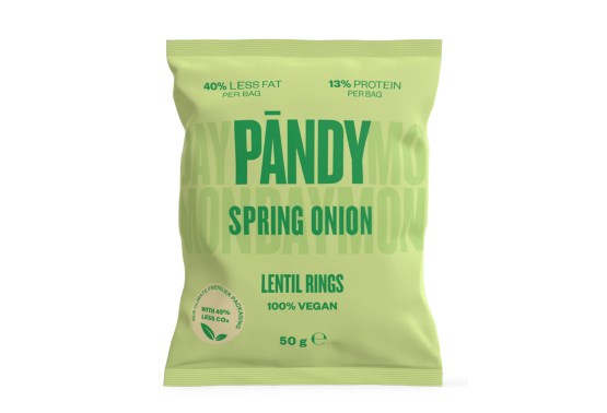 Šošovicové chipsy spring onion