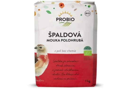 Špaldová mouka bílá polohrubá