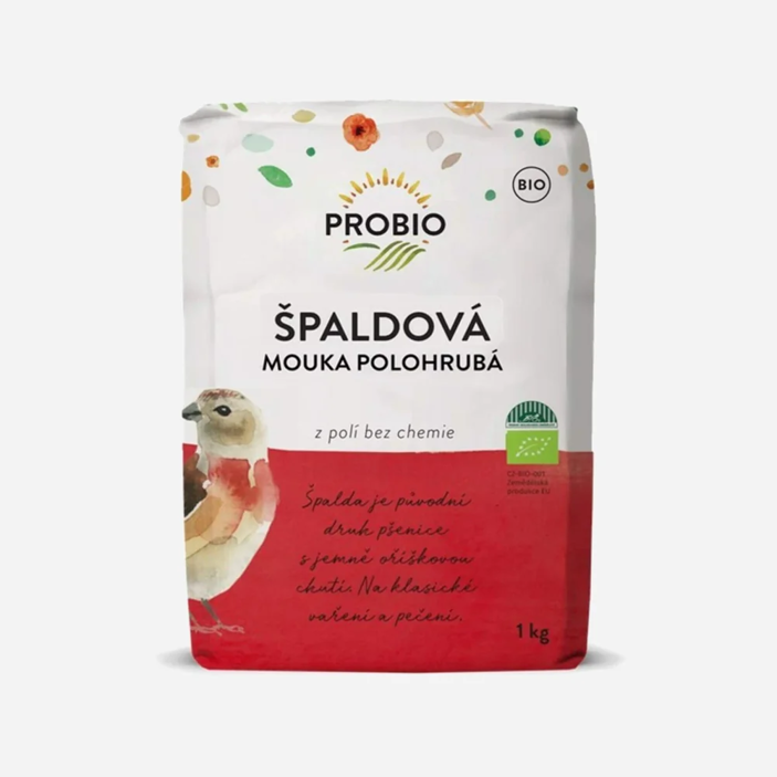 Špaldová mouka bílá polohrubá
