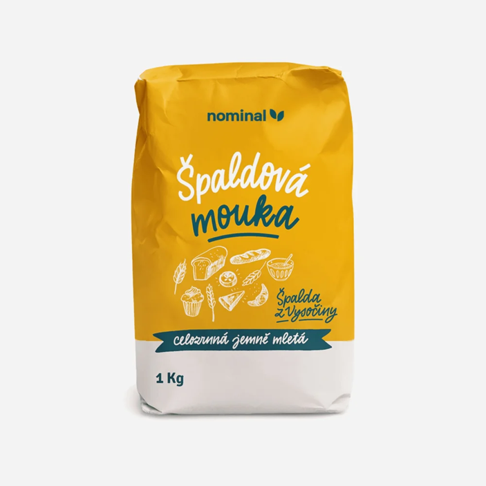 Špaldová mouka – celozrnná, jemně mletá