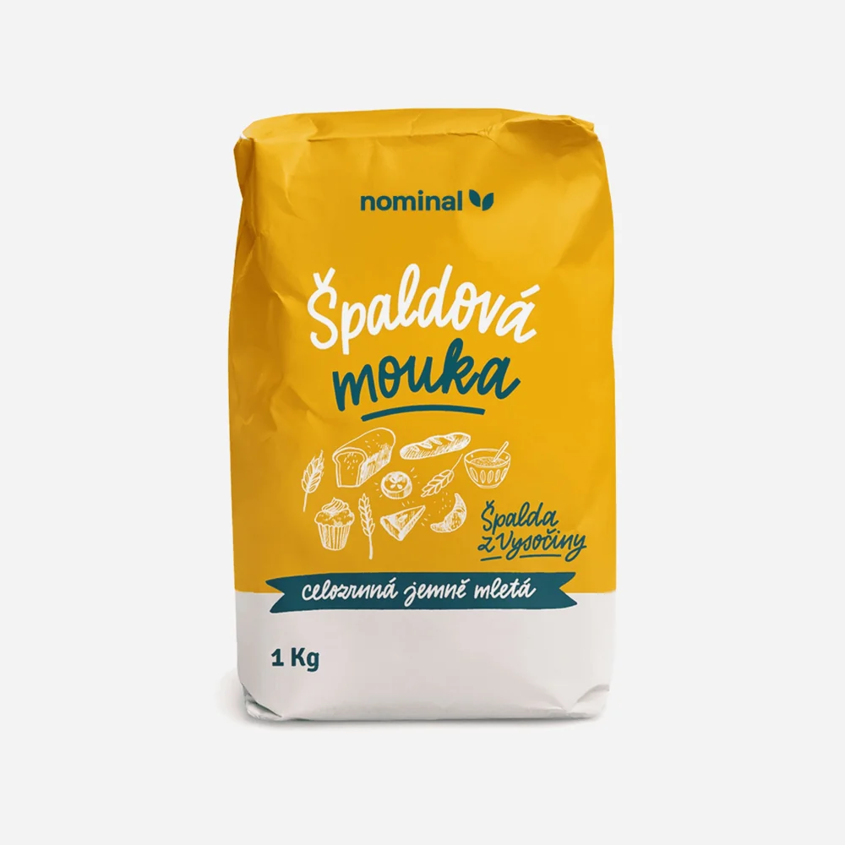 Špaldová mouka – celozrnná, jemně mletá