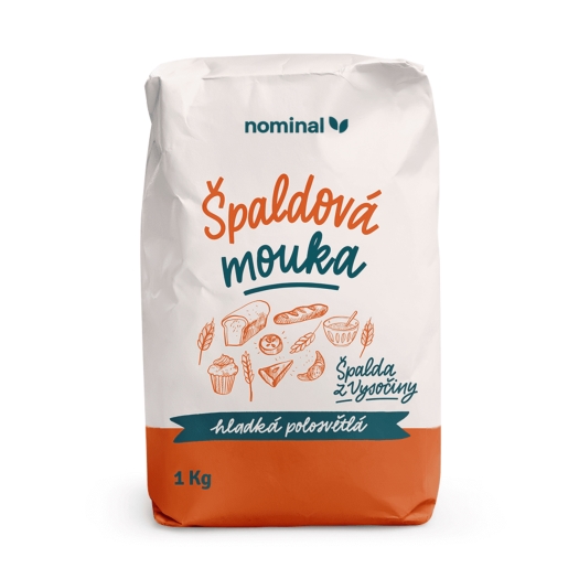 Špaldová mouka hladká polosvětlá