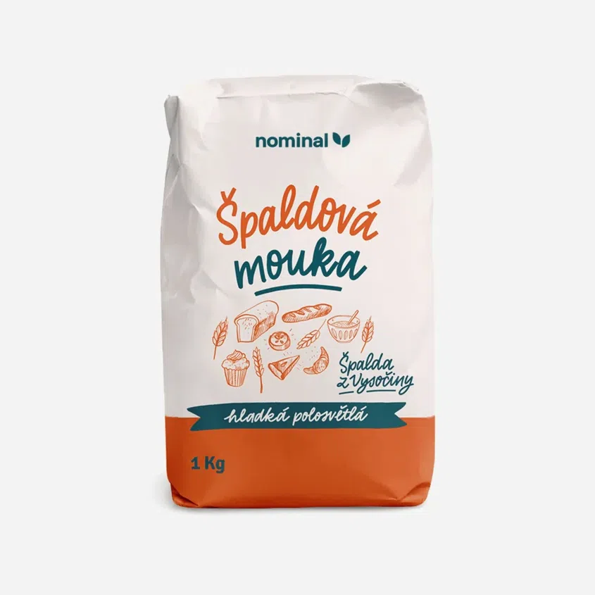 Špaldová mouka hladká polosvětlá