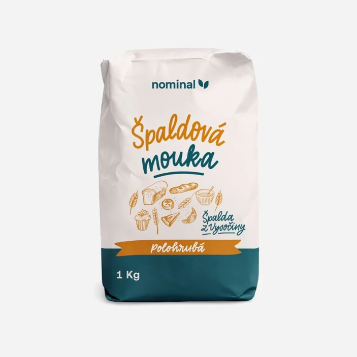 Špaldová mouka polohrubá