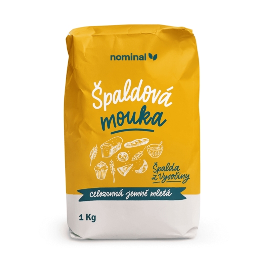 Špaldová múka celozrnná jemne mletá