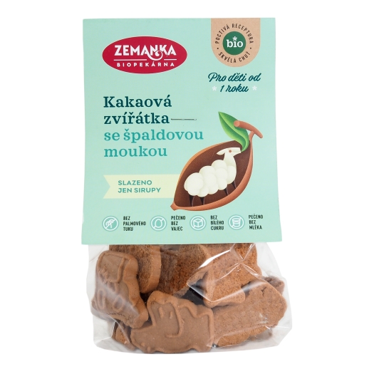 Špaldová zvířátka kakaová BIO