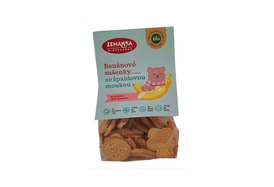 Špaldové banánové sušenky BIO