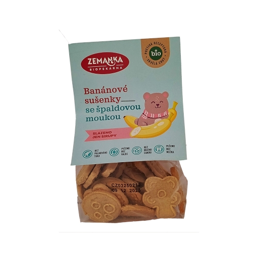 Špaldové banánové sušenky BIO
