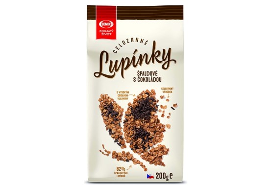 Špaldové celozrnné lupienky s čokoládou