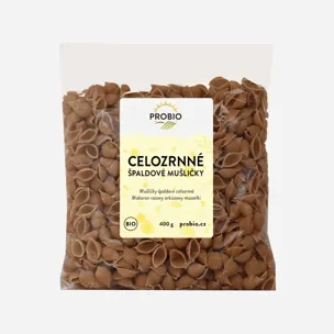 Špaldové celozrnné mušličky BIO 6 x 400 g