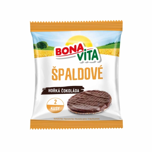 Špaldové chlebíčky hořká čokoláda 2 ks