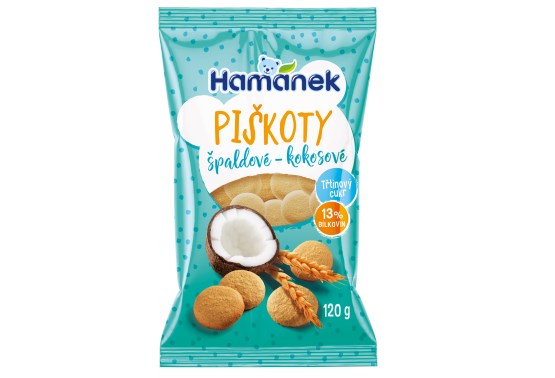 Špaldové piškoty s kokosem