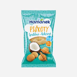 Špaldové piškoty s kokosem