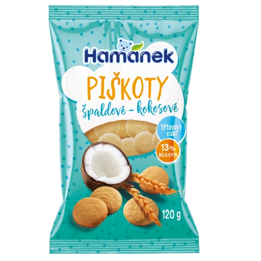 Špaldové piškoty s kokosem