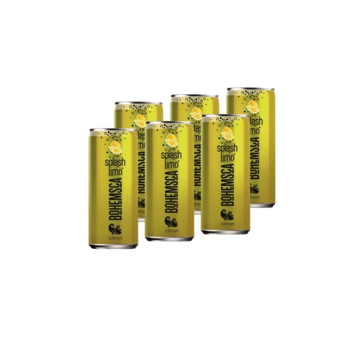 Splash limonáda citrón plech 250 ml 6 Pack