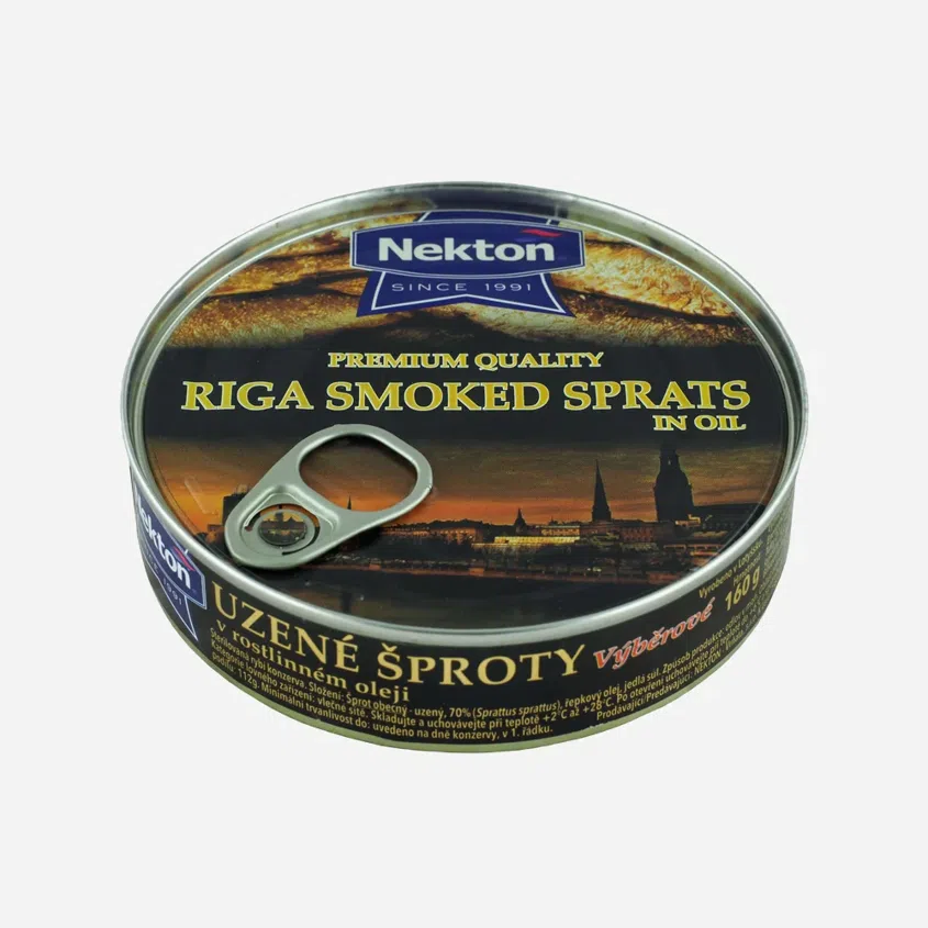 Šproty uzené výběrové v rostlinném oleji