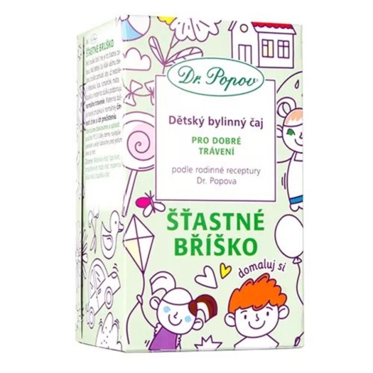 Šťastné bříško, dětský bylinný čaj 20 sáčků