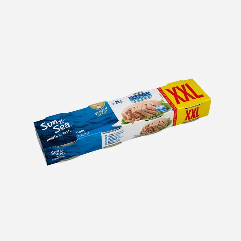 Sun&Sea Tuňák ve vlastní šťávě XXL 4x80 g