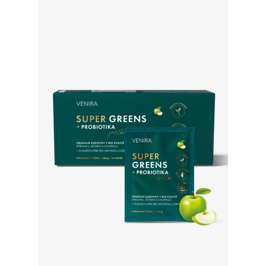 Super Greens + probiotika jablko